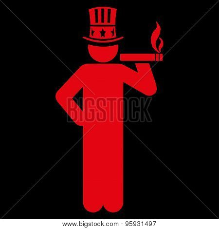 Capitalist icon from Business Bicolor Set