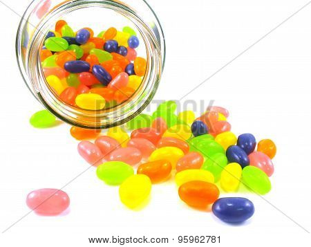 assortment of colorful fruit jelly candy