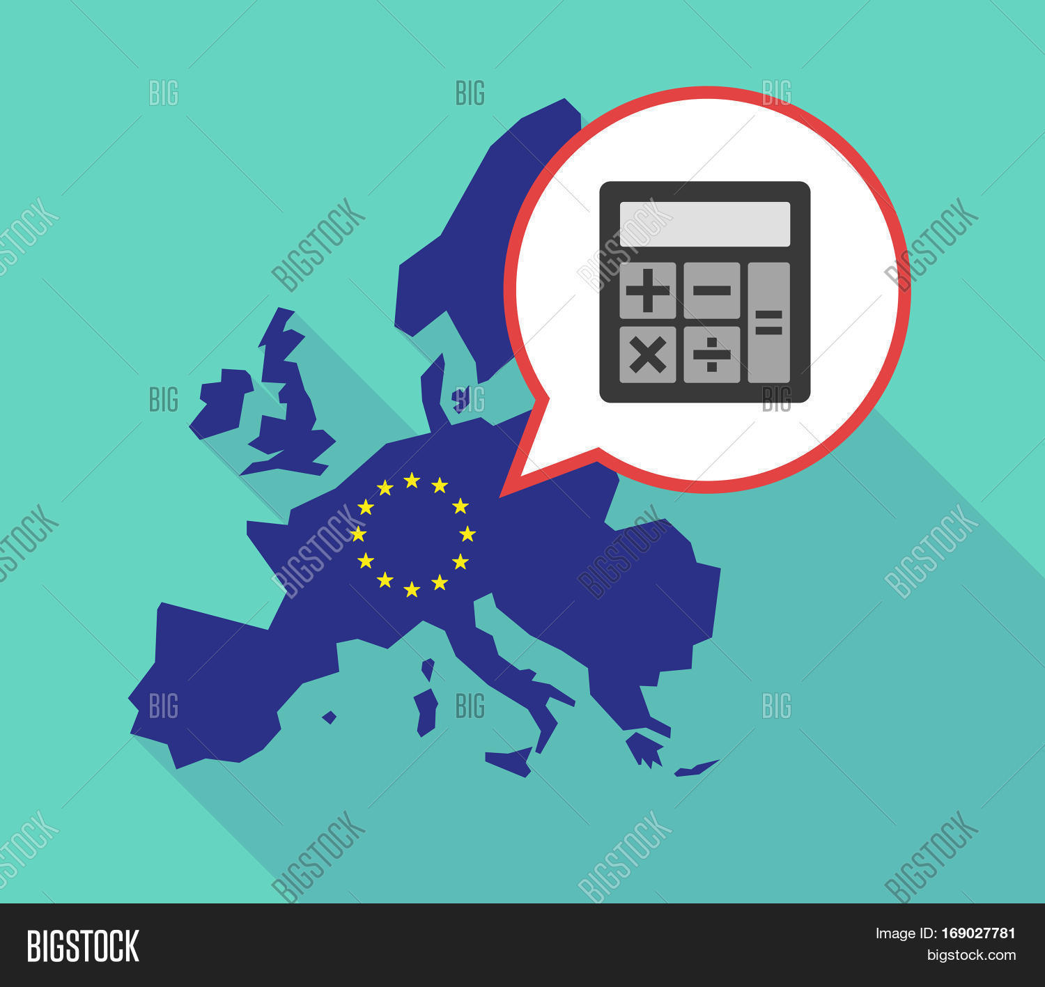 Map Eu Map Calculator Vector & Photo (Free Trial) | Bigstock