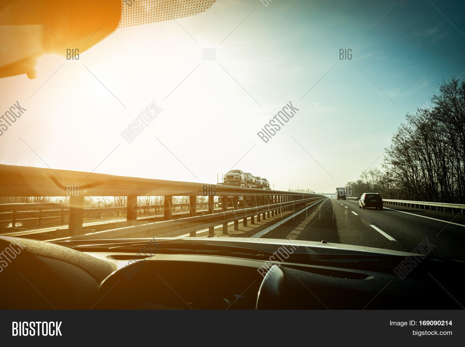 Car Window View Trucks Image & Photo (Free Trial) Bigstock