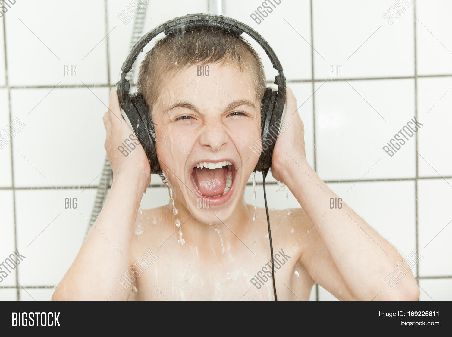 Showering Headphones Image & Photo (Free Trial) Bigstock