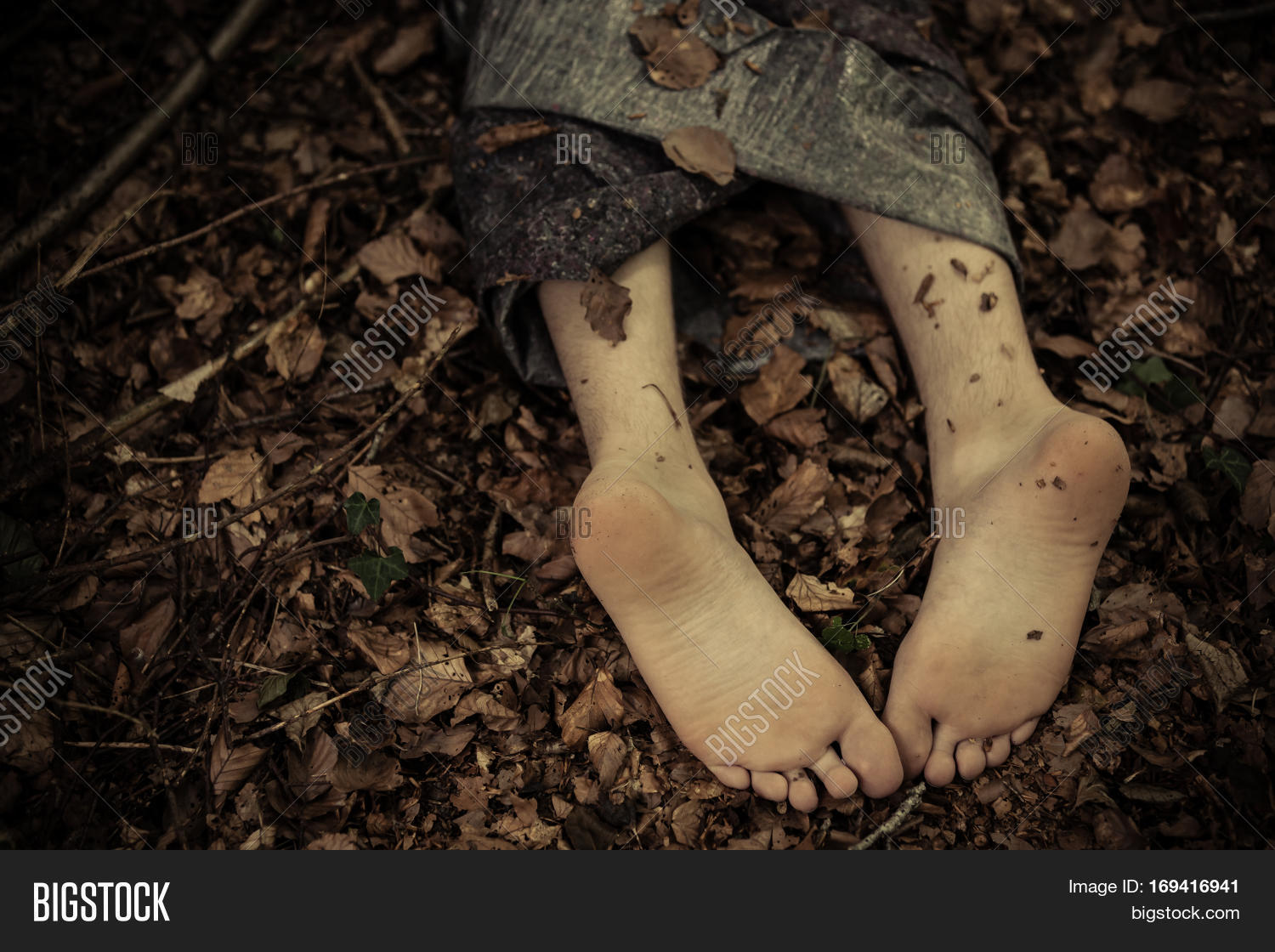 Dead Body Feet Leaves Image & Photo (Free Trial) Bigstock