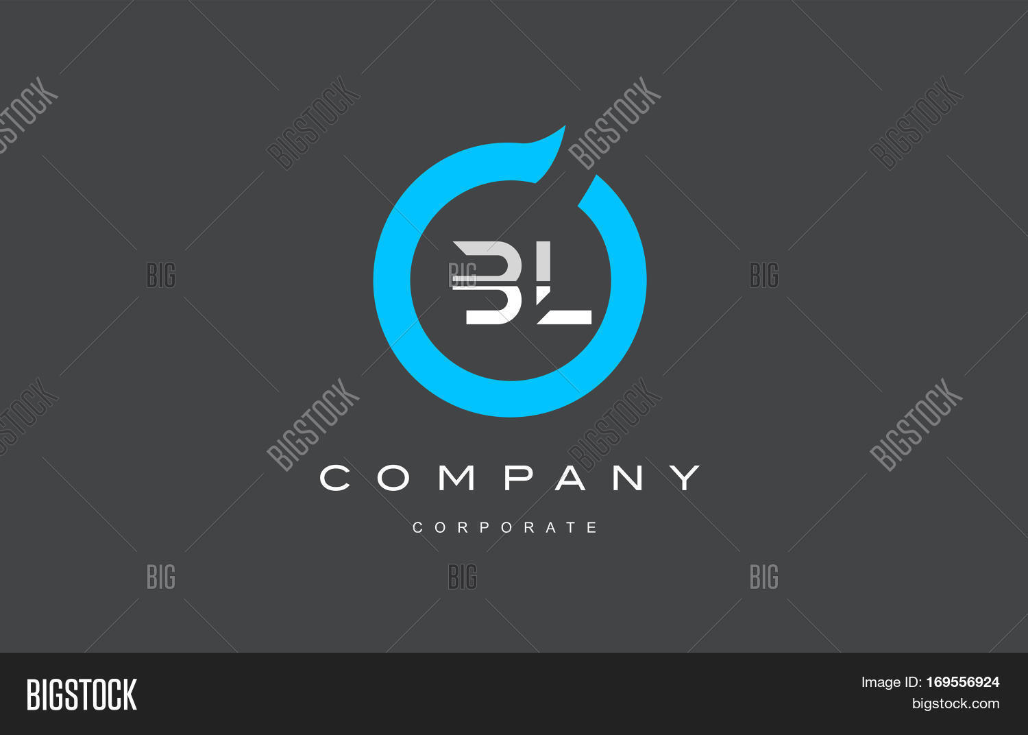 Bl Letter Combination Vector Photo Free Trial Bigstock