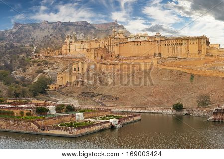 Amer Fort  Is Located In Amer, Rajasthan, India.