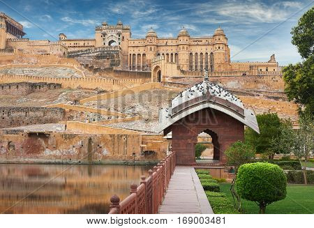 Amer Fort  Is Located In Amer, Rajasthan, India.