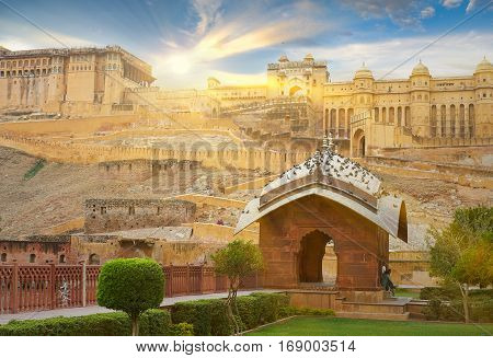 Amer Fort  Is Located In Amer, Rajasthan, India.