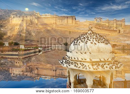 Amer Fort  Is Located In Amer, Rajasthan, India.