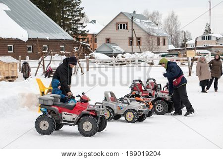 People In The Park Poroshino During The Celebration Of The End Of Winter Named Shrovetide In Kirov I