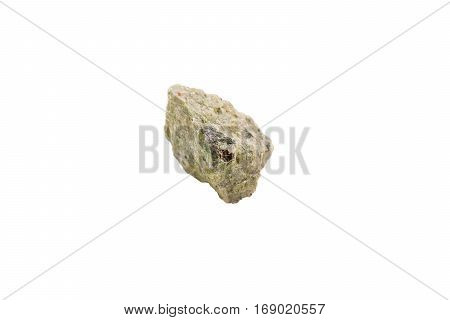 Serpentine stone on white isolated on white