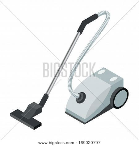 Vector image of the Isometric icon of a vacuum cleaner