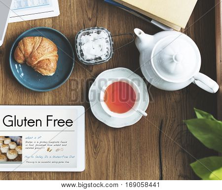 Glutein Free Celiac Disease Concept