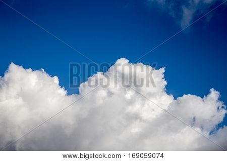 rain gray cloud in the bright sun