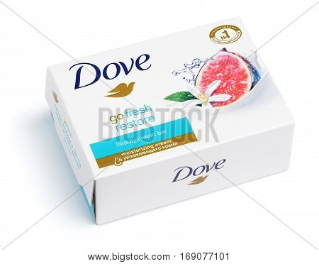 Dove Go Fresh Restore - Beauty Cream Bar Soap Isolated On White