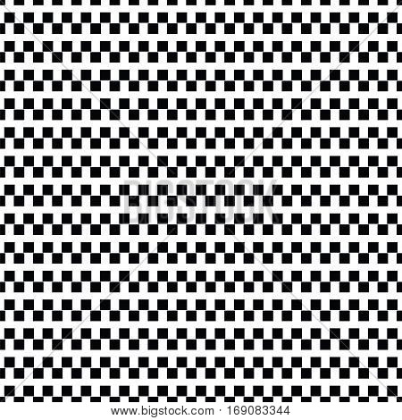 Geometric Line Monochrome Abstract Seamless Pattern With Rectangle