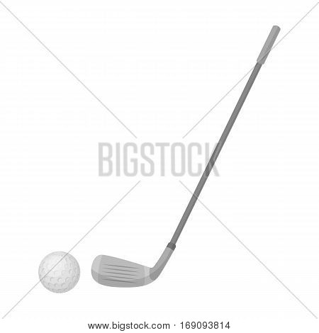 Golf icon in cartoon design isolated on white background. Scotland country symbol stock vector illustration.