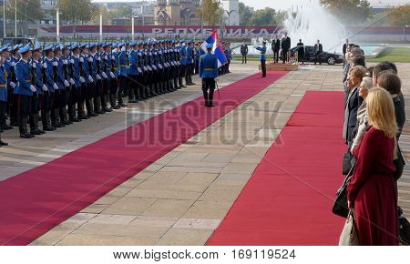 Belgrade, Serbia. October 24Th 2016 - Slovenia Prime Minister Miro Cerar In Official Visit To Serbia