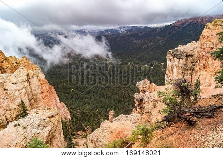 A stunning view of Brice canyon National park utah.