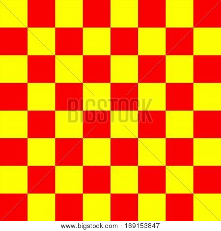 Red and yellow Chess board 8 by 8 grid, High resolution background and 3D repeatable texture