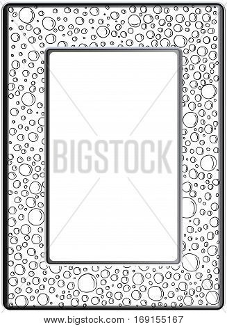 Frame zentangle Floral hand drawn Vector image