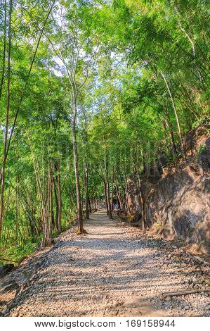 Thailand dead railway ancient construction during world war in Thailand