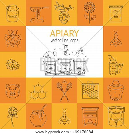 Apiary Set Vector Vector & Photo (Free Trial) | Bigstock