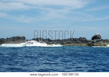 Landscape of the islanders of Formigas, Azores, Portugal