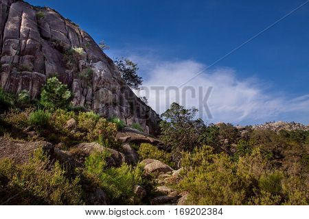 Landscape of Peneda geres national park in Portugal