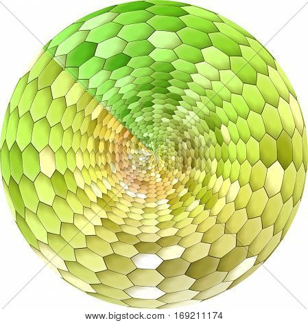Abstract coloring background of the pastel rainbow gradient with visual mosaic, poolar coordinates and pinch effects