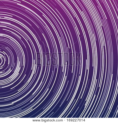 Illustration of Vector Star Trails Effect. Moving Lines HUD Futuristic User Interface Visualization Template