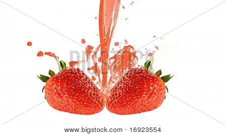 frische saftige Erdbeeren