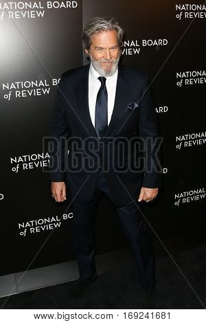 NEW YORK-JAN 4: Actor Jeff Bridges attends the National Board of Review Gala at Cipriani Wall Street in New York on January 4, 2017.