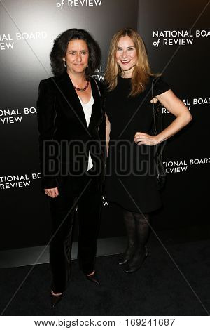 NEW YORK-JAN 4: Producer Rachel Shane (R) and guest attend the National Board of Review Gala at Cipriani Wall Street in New York on January 4, 2017.