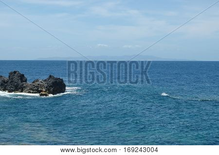 Landscape of the islanders of Formigas, Azores, Portugal