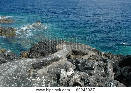 Landscape of the islanders of Formigas, Azores, Portugal