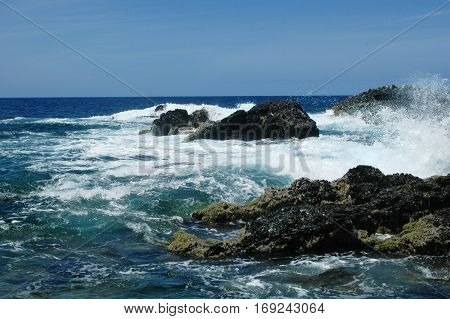 Landscape of the islanders of Formigas, Azores, Portugal