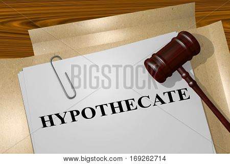 Hypothecate - Financial Concept