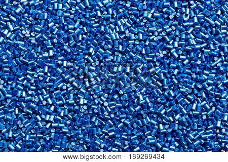 blue plastic resin ( Masterbatch ) for background