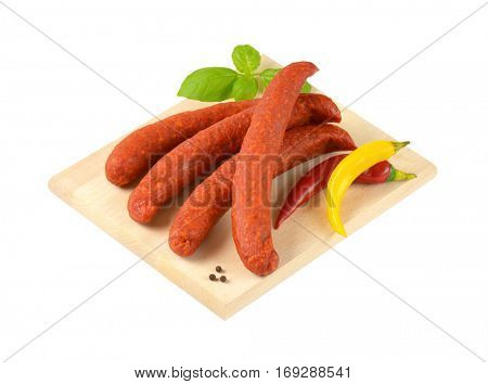 Hungarian Csabai Sausages (Csabai kolbasz) -  pork sausages with a lot of paprika