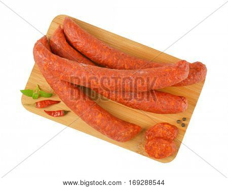 Hungarian Csabai Sausages (Csabai kolbasz) -  pork sausages with a lot of paprika