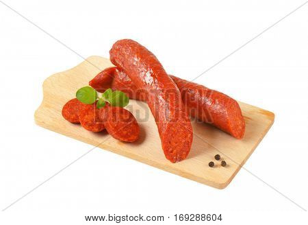 Csabai kolbasz - Hungarian smoked pork sausages spiced with paprika