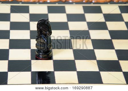 The Chess Pieces Are Placed On The Chessboard.