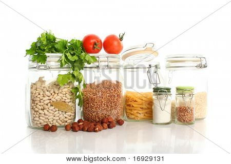 alimentos saudáveis isolado no branco