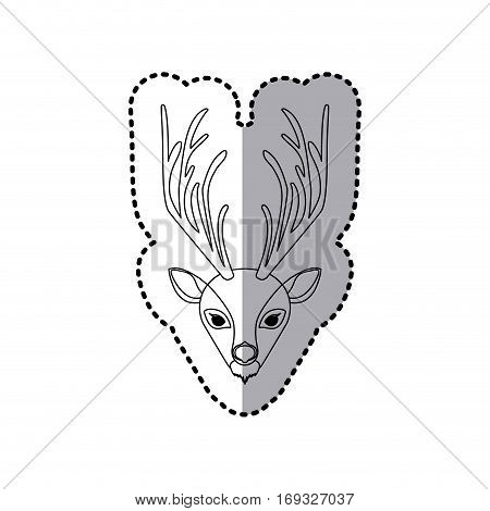 sticker silhouette close up cat animal vector illustration