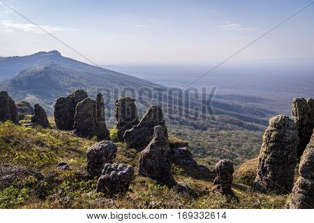 Mountain scenery near Santiago de Chiquitos, Eastern Bolivia