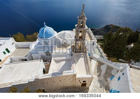 Old traditional church in Chora on Astypalea island.