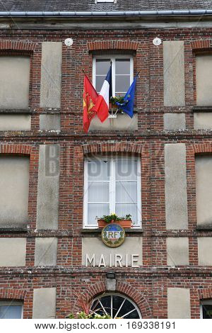 Cailly France - june 23 2016 : the city hall