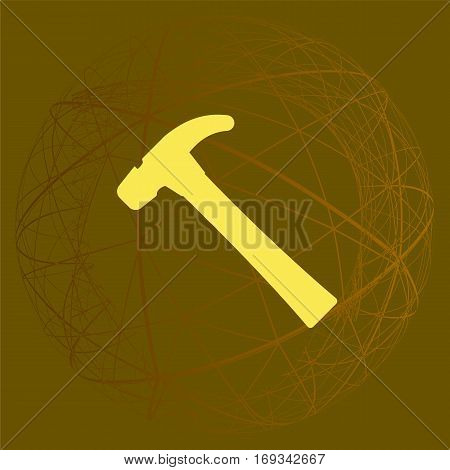 Hammer Flat Style Vector Icon