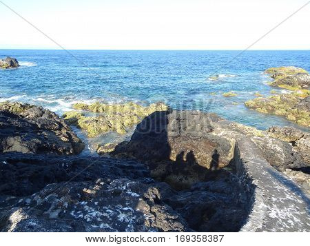 Landscape of the islanders of Formigas, Azores, Portugal