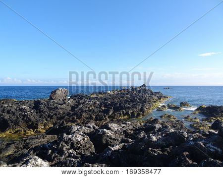 Landscape of the islanders of Formigas, Azores, Portugal