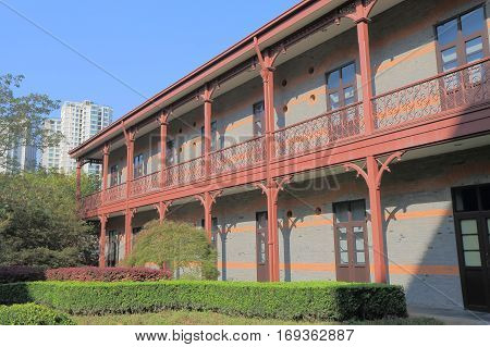 SHANGHAI CHINA - NOVEMBER 2, 2016: C Y Tung Maritime Museum. C Y Tung Maritime Museum houses the Chinese Maritime History Gallery and the C. Y. Tung Gallery.